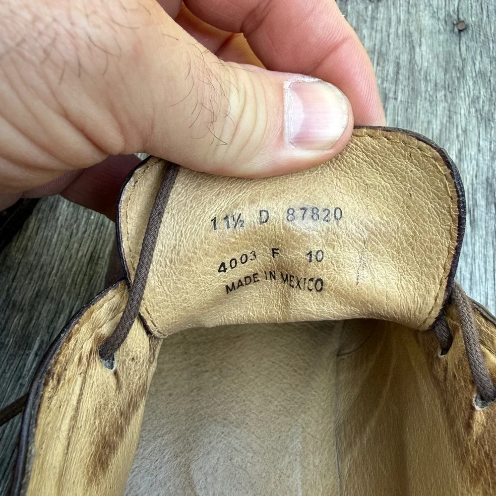 Frye Oliver Chukka Boots Mens 11.5 D Dark Brown Leather Desert Boots 87820